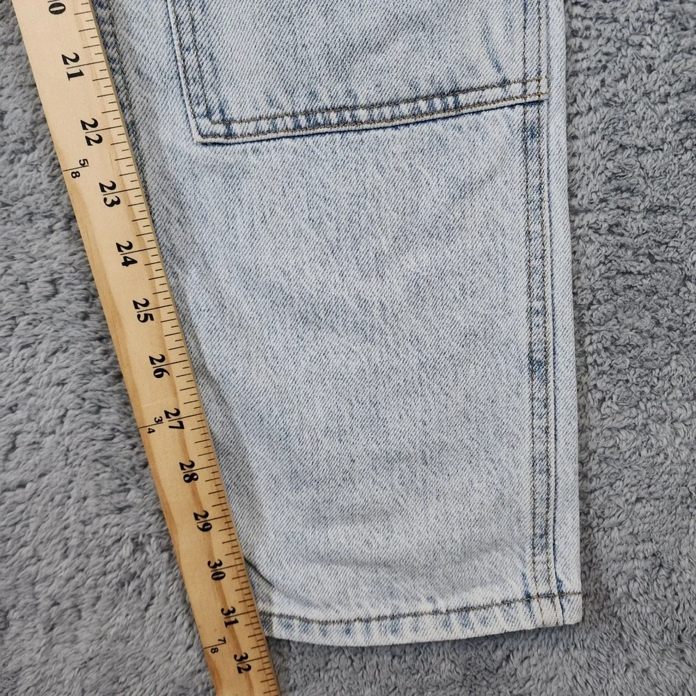 PacSun Double Knee Jeans Mens 31x32 Blue Light Wash Vintage Loose Carpenter